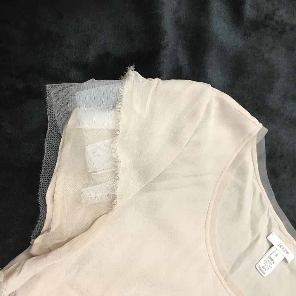 J. Crew Ruffle Top with Side Zipper - Picture 4 of 4